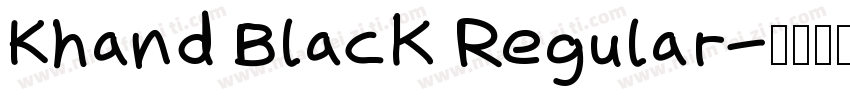 Khand Black Regular字体转换